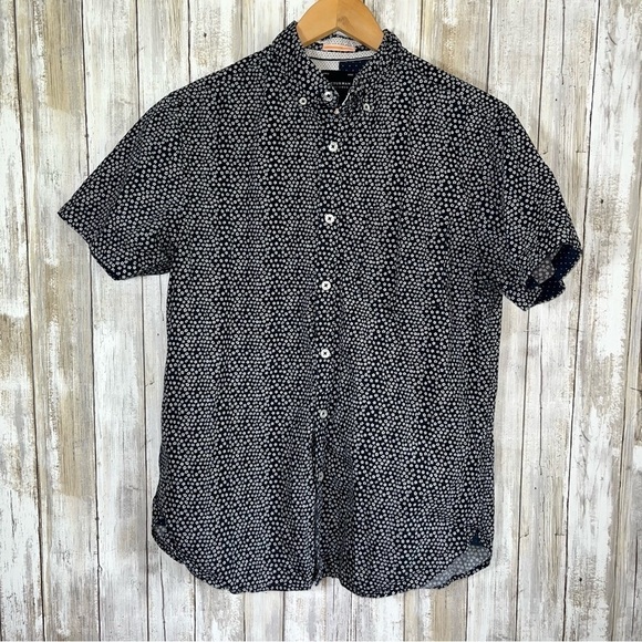 Ricky Singh Other - Cactus Man Black & White Floral Button Down